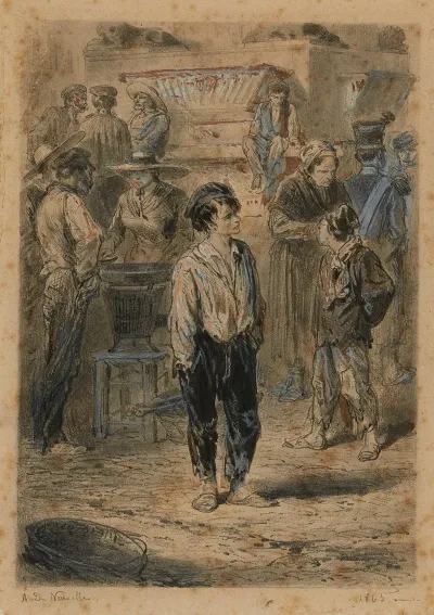 Gavroche Au Marche Des Innocents Le Petit Gavroche