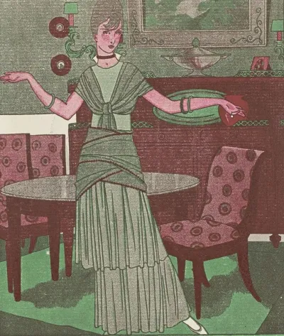 Gazette Du Bon Ton 1914 No 6 P Xii Advertentie Chez Mercier Freres Tapissiers Decorateurs Paris