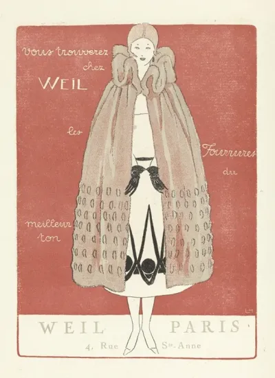 Gazette Du Bon Ton 1920 No 4 P Xxviii Advertentie Weil Paris
