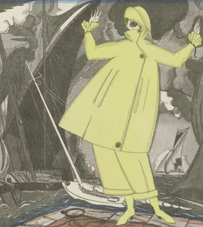 Gazette Du Bon Ton 1920 No 6 Gros Temps Costume Pour Le Yachting