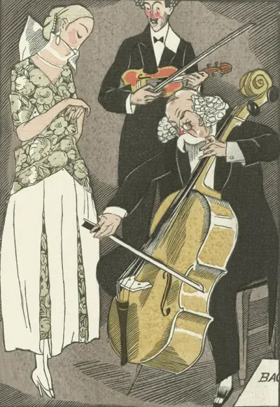 Gazette Du Bon Ton 1920 No 9 Pl 66 O Maitre El Relicario Robe De Diners Garnie De Ruban