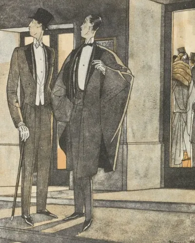 Gazette Du Bon Ton 1922 No 9 Pag 280 La Soiree Au Theatre