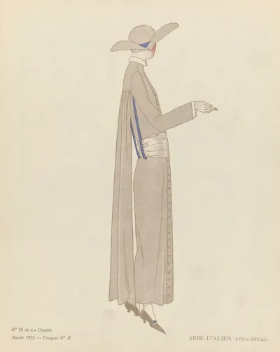 Gazette Du Bon Ton Abbe Italien Xviiie Siecle