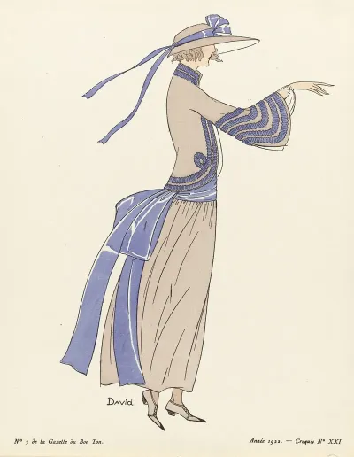 Gazette Du Bon Ton Croquis No Xxi