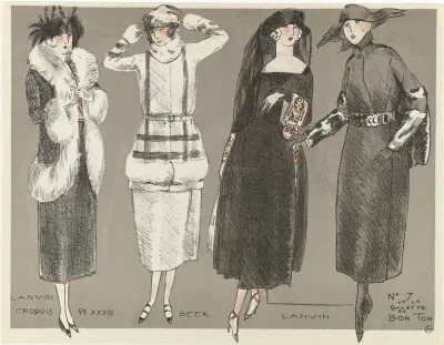 Gazette Du Bon Ton Croquis Pl Xxxiii Lanvin Beer Lanvin
