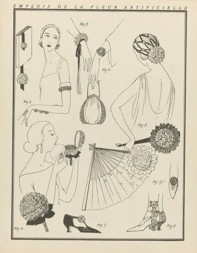 Gazette Du Bon Ton Emplois De La Fleur Artificielle