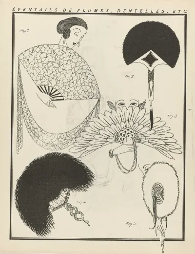 Gazette Du Bon Ton Eventails De Plumes Dentelles Etc
