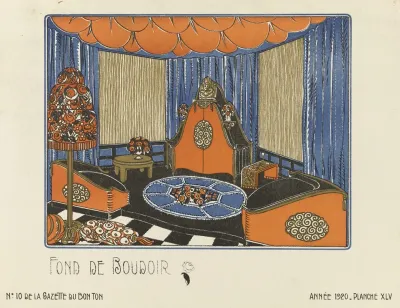 Gazette Du Bon Ton Fond De Boudoir