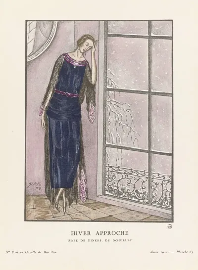 Gazette Du Bon Ton Hiver Approche Robe De Diners De Doeuillet
