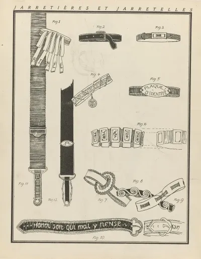 Gazette Du Bon Ton Jarretieres Et Jarretelles