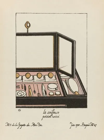 Gazette Du Bon Ton La Coiffeuse Poirier Noirci