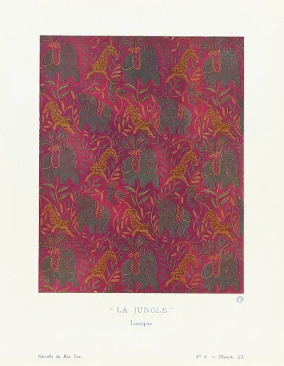 Gazette Du Bon Ton La Jungle Lampas