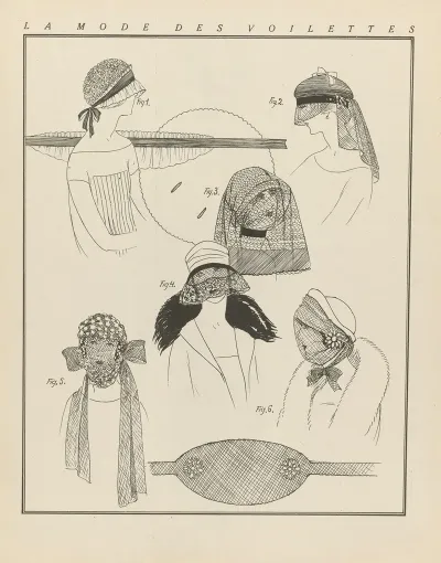 Gazette Du Bon Ton La Mode Des Voilettes