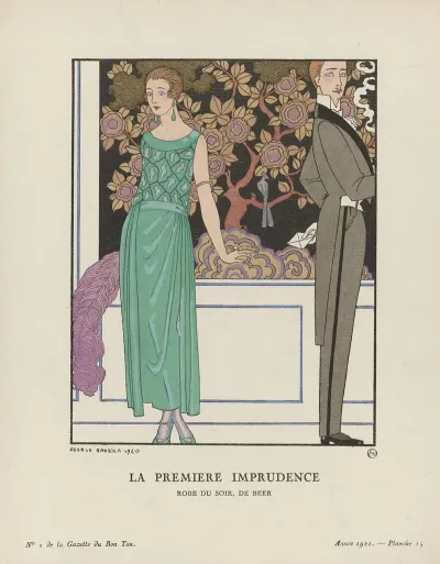 Gazette Du Bon Ton La Premiere Imprudence Robe Du Soir De Beer