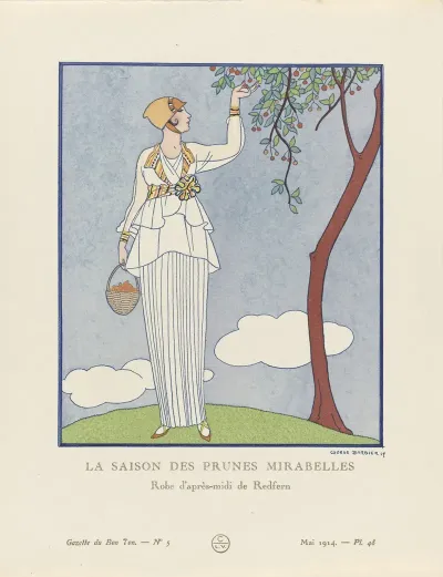 Gazette Du Bon Ton La Saison Des Prunes Mirabelles Robe Dapres Midi De Redfern