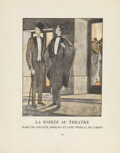 Gazette Du Bon Ton La Soiree Au Theatre