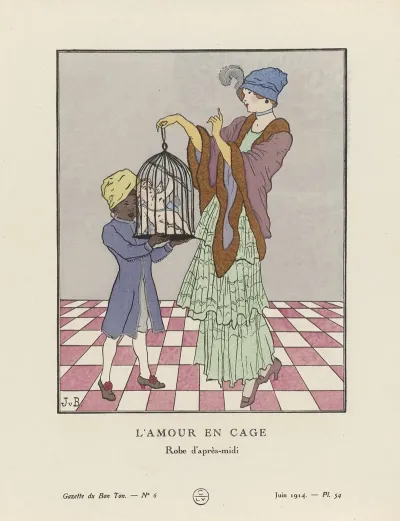 Gazette Du Bon Ton Lamour En Cage Robe Dapres Midi