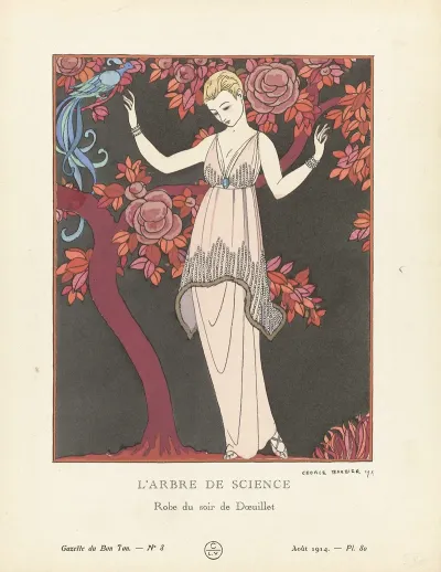 Gazette Du Bon Ton Larbre De Science Robe Du Soir De Doeuillet 2
