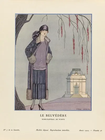 Gazette Du Bon Ton Le Belvedere Robe Manteau De Worth