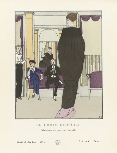 Gazette Du Bon Ton Le Choix Difficile Manteau Du Soir De Worth