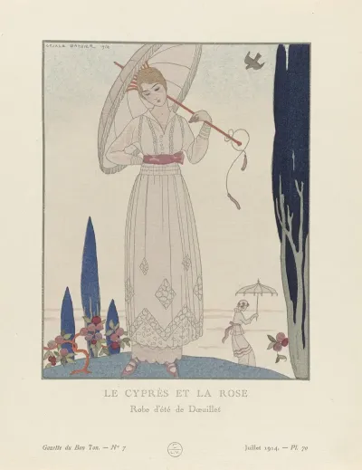 Gazette Du Bon Ton Le Cypres Et La Rose Robe Dete De Doeuillet