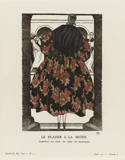 Gazette Du Bon Ton Le Plaisir A La Mode Manteau Du Soir En Tissu De Bianchini