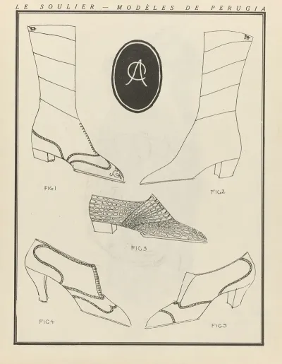 Gazette Du Bon Ton Le Soulier Modeles De Perugia