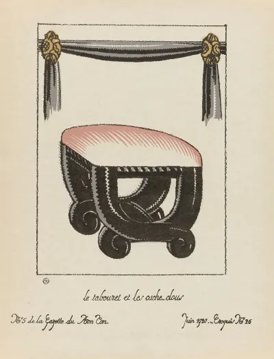 Gazette Du Bon Ton Le Tabouret Et Les Cache Clous
