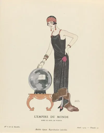Gazette Du Bon Ton Lempire Du Monde Robe Du Soir De Worth