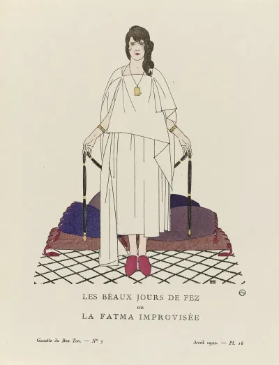 Gazette Du Bon Ton Les Beaux Jours De Fez Ou La Fatma Improvisee