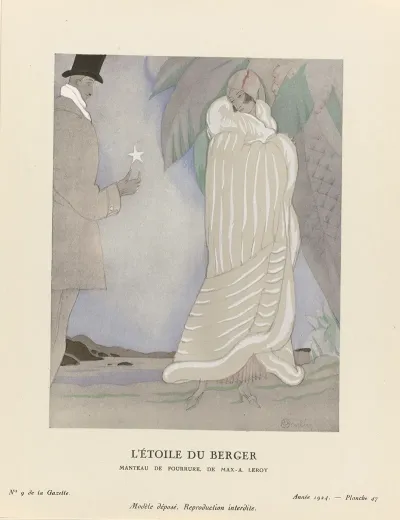 Gazette Du Bon Ton Letoile Du Berger Manteau De Fourrure De Max A Leroy