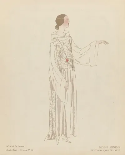 Gazette Du Bon Ton Moine Minime De St Francois De Paule