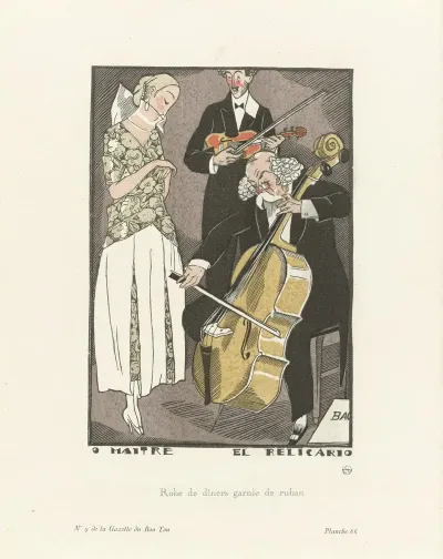 Gazette Du Bon Ton O Maitre El Relicario Robe De Diners Garnie De Ruban