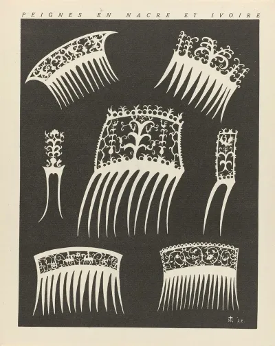 Gazette Du Bon Ton Peignes En Nacre Et Ivoire