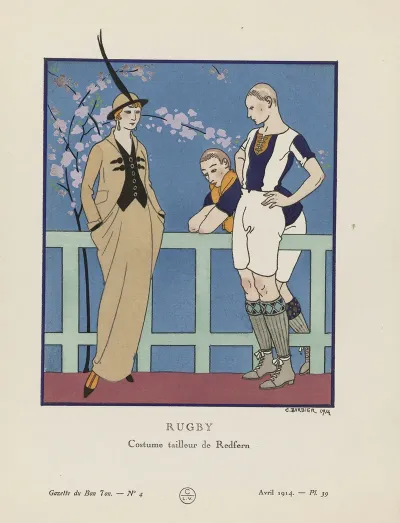 Gazette Du Bon Ton Rugby Costume Tailleur De Redfern