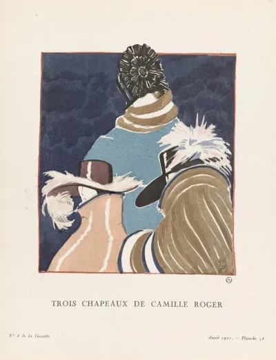 Gazette Du Bon Ton Trois Chapeaux De Camille Roger