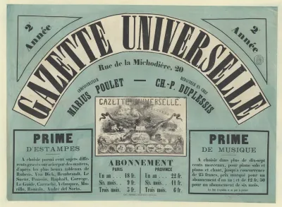 Gazette Universelle Rue De La Michodiere 20