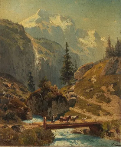 Gebirgsbach Im Hochgebirge
