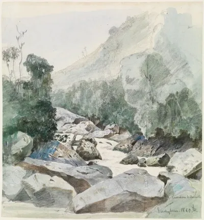 Gebirgsbach In Cachoeira Do Marmello