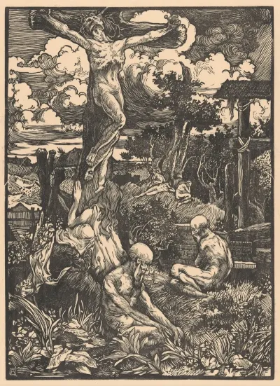 Gekruisigde Man In Heuvellandschap 3