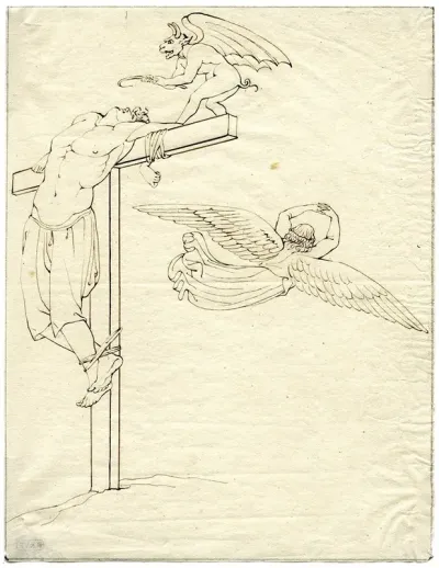 Gekruisigde Op Golgotha