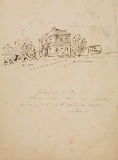 Gelegenheitsskizze Einer Villa