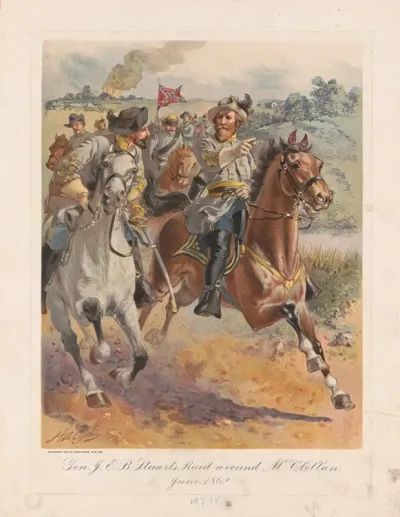 Gen J E B Stuarts Raid Around Mcclellan June 1862