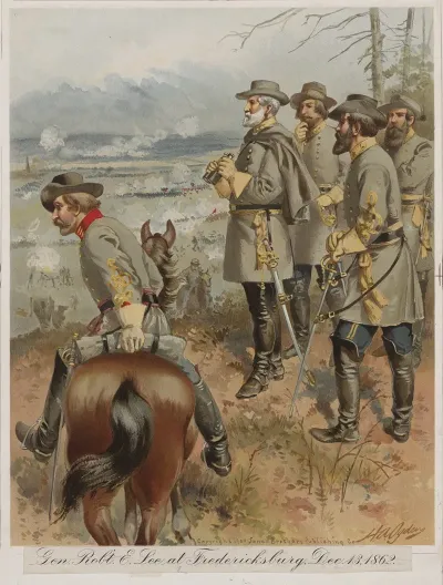 Gen Robert E Lee At Fredericksburg Dec 13 1862