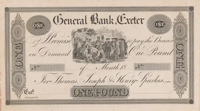 General Bank Exeter One Pound Note