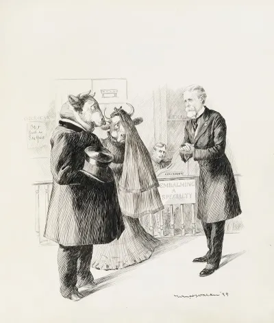 General Corbin And General Eagan Depicted As Funeral Home Owners