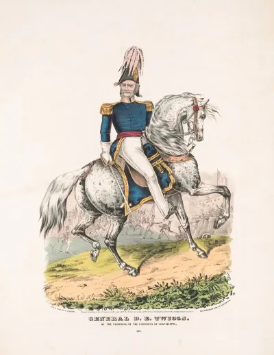 General D E Twiggs At The Storming Of The Fortress Of Chapultepec