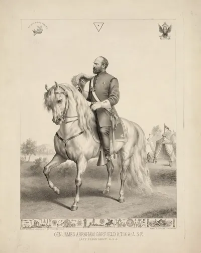 General James Abraham Garfield K T 14 A A S R Late President U S A