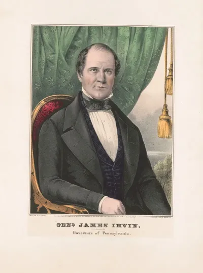 General James Irvin Whig Candidate For Governor Of Pennsylvania