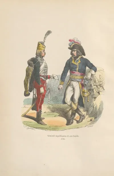 General Republicain Et Son Guide 1795